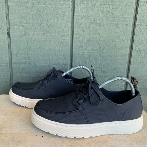 Dr. Martens Walden Black Canvas Lace-Up Casual Oxford Shoes Women’s Size 8 - Picture 7 of 12